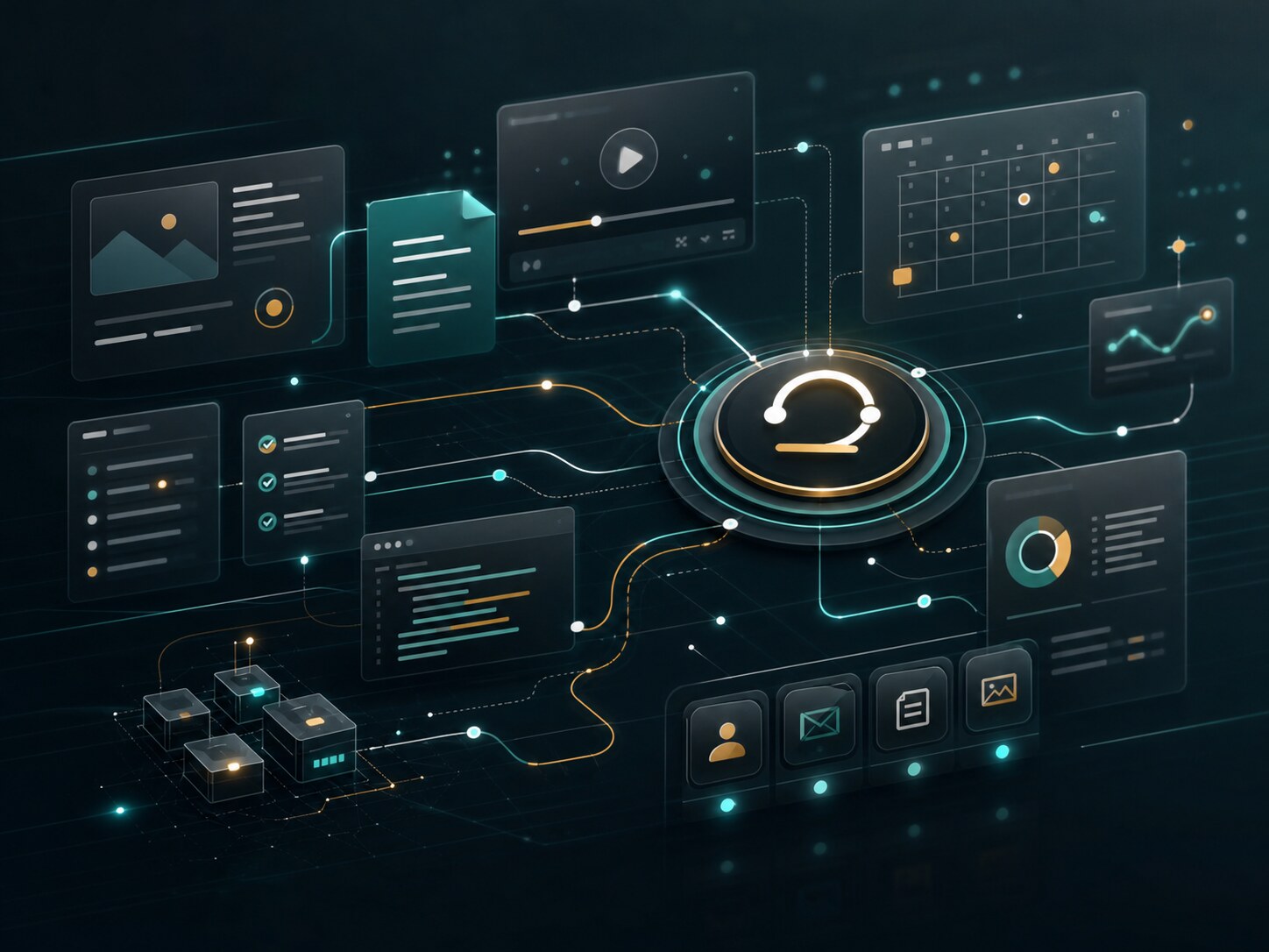 Connected AI operations visual for Mercury