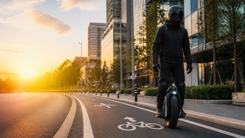 Electric unicycle rider visual from EUC Rights Alliance
